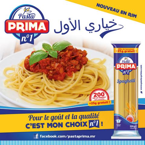 GMM - Grands Moulins de Mauritanie - Spaguetti PASTA PRIMA en Afrique